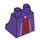 LEGO Dark Purple Minifigure Skirt with Dark Red Middle (36036 / 103947)