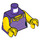 LEGO Dark Purple Mom - Dark Purple Striped Top Minifig Torso (973 / 76382)