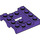 LEGO Dunkelviolett Kotflügel Fahrzeug Basis 4 x 4 x 1.3 (24151)