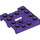 LEGO Violet foncé Garde-boue Véhicule Base 4 x 4 x 1.3 (24151)