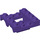 LEGO Violet foncé Garde-boue Véhicule Base 4 x 4 x 1.3 (24151)