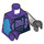 LEGO Dark Purple Nebula Minifig Torso (973 / 76382)