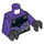 LEGO Dark Purple Ocean Master Minifig Torso (973 / 76382)