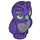 LEGO Dark Purple Owl with Silver Patches and Turquoise Beak (67888 / 67895)