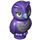 LEGO Dark Purple Owl with Silver Patches and Turquoise Beak (67888 / 67895)