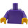 LEGO Dark Purple Plain Minifig Torso with Dark Purple Arms and Yellow Hands (973 / 76382)