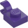 LEGO Dark Purple Plate 1 x 1 with Horizontal Clip (Thick Open &#039;O&#039; Clip) (52738 / 61252)