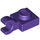 LEGO Dark Purple Plate 1 x 1 with Horizontal Clip (Thick Open &#039;O&#039; Clip) (52738 / 61252)