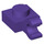 LEGO Violet foncé assiette 1 x 1 avec Agrafe Horizontal (Clip en O ouvert épais) (52738 / 61252)