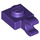 LEGO Dark Purple Plate 1 x 1 with Horizontal Clip (Thick Open &#039;O&#039; Clip) (52738 / 61252)