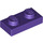 LEGO Morado oscuro Placa 1 x 2 (3023 / 28653)