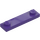 LEGO Mørk lilla Plate 1 x 4 med To Knotter med Rille (41740)