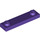 LEGO Dark Purple Plate 1 x 4 with Two Studs without Groove (92593)