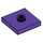 LEGO Dark Purple Plate 2 x 2 with Groove and 1 Center Stud (23893 / 87580)