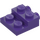 LEGO Dark Purple Plate 2 x 2 x 0.7 with 2 Studs on Side (4304 / 99206)