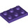 LEGO Violet foncé assiette 2 x 3 (3021)