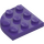 LEGO Dark Purple Plate 3 x 3 Round Corner (30357)