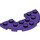 LEGO Dark Purple Plate 3 x 6 Round Half Circle with Cutout (18646)