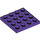 LEGO Donkerpaars Plaat 4 x 4 (3031)