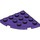 LEGO Dark Purple Plate 4 x 4 Round Corner (30565)