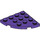 LEGO Dark Purple Plate 4 x 4 Round Corner (30565)