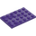 LEGO Dark Purple Plate 4 x 6 (3032)