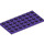 LEGO Violet foncé assiette 4 x 8 (3035)