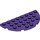 LEGO Violet foncé assiette 4 x 8 Rond Demi Cercle (22888)