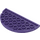 LEGO Dark Purple Plate 4 x 8 Round Half Circle (22888)