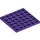 LEGO Violet foncé assiette 6 x 6 (3958)