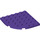 LEGO Dark Purple Plate 6 x 6 Round Corner (6003)