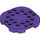 LEGO Dark Purple Plate 6 x 6 x 0.7 Round Semicircle (66789)