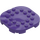 LEGO Dark Purple Plate 6 x 6 x 0.7 Round Semicircle (66789)