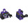 LEGO Morado oscuro Pythor (Dark Morado) con Negro y Lavanda Minifigura Torso (973 / 76382)