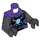 LEGO Morado oscuro Pythor P. Chumsworth Torso (973 / 76382)