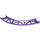 LEGO Dark Purple Rail 13 x 13 Curved with Edges (25061)