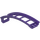 LEGO Dunkelviolett Schiene 2 x 16 x 6 Bogen mit 3.2 Shaft (26560)