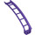 LEGO Dark Purple Rail 2 x 16 x 6 Bow with 3.2 Shaft (26560)