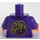 LEGO Dark Purple Red Panda Dancer Minifig Torso (973 / 76382)