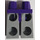 LEGO Morado oscuro Rinona Minifigura Caderas y Medium Stone Gris Piernas (3815 / 16110)