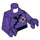 LEGO Donkerpaars Rogue Minifig Torso (973 / 76382)