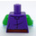 LEGO Donkerpaars Sandy Minifig Torso (973 / 76382)