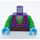 LEGO Donkerpaars Sandy Minifig Torso (973 / 76382)