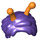 LEGO Dark Purple Short Hair with Orange Antennae (75466)