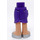 LEGO Dark Purple Skirt with Side Wrinkles with Silver shoes (35566)