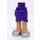 LEGO Dark Purple Skirt with Side Wrinkles with Silver shoes (35566)
