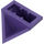 LEGO Violet foncé Pente 1 x 2 (45°) Double / Inversé avec porte-goujon intérieur (3049)