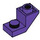 LEGO Violet foncé Pente 1 x 2 (45°) Inversé avec assiette (2310)