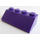 LEGO Morado oscuro Con pendiente 2 x 4 (45°) con superficie rugosa (3037)