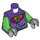LEGO Dunkelviolett The Joker Minifig Torso (973 / 76382)